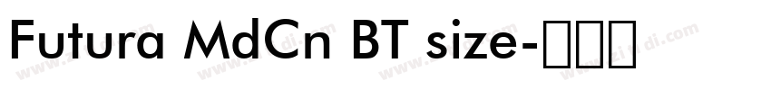 Futura MdCn BT size字体转换